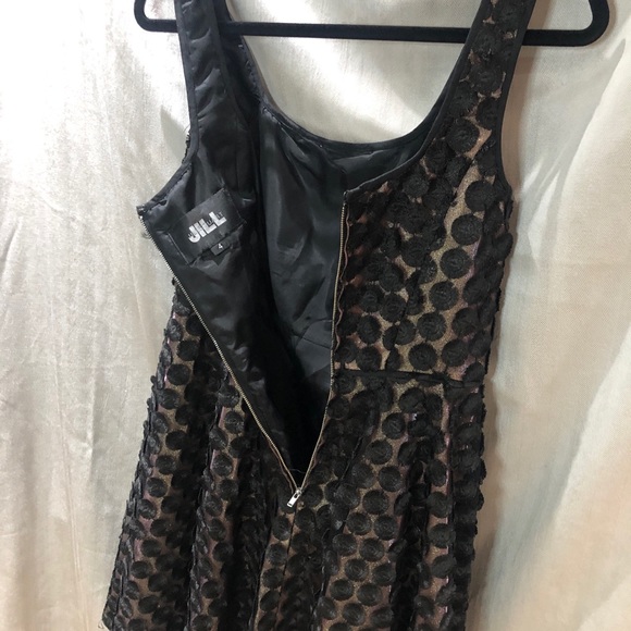 Jill Stuart black/gold cocktail dress. Sz 4 - Picture 11 of 16